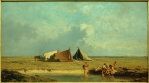 Accampamento zingaro nella Puszta da August von Pettenkofen